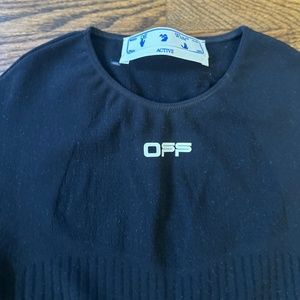 OFF-WHITE BLACK ACTIVE SEAMLESS DRESS